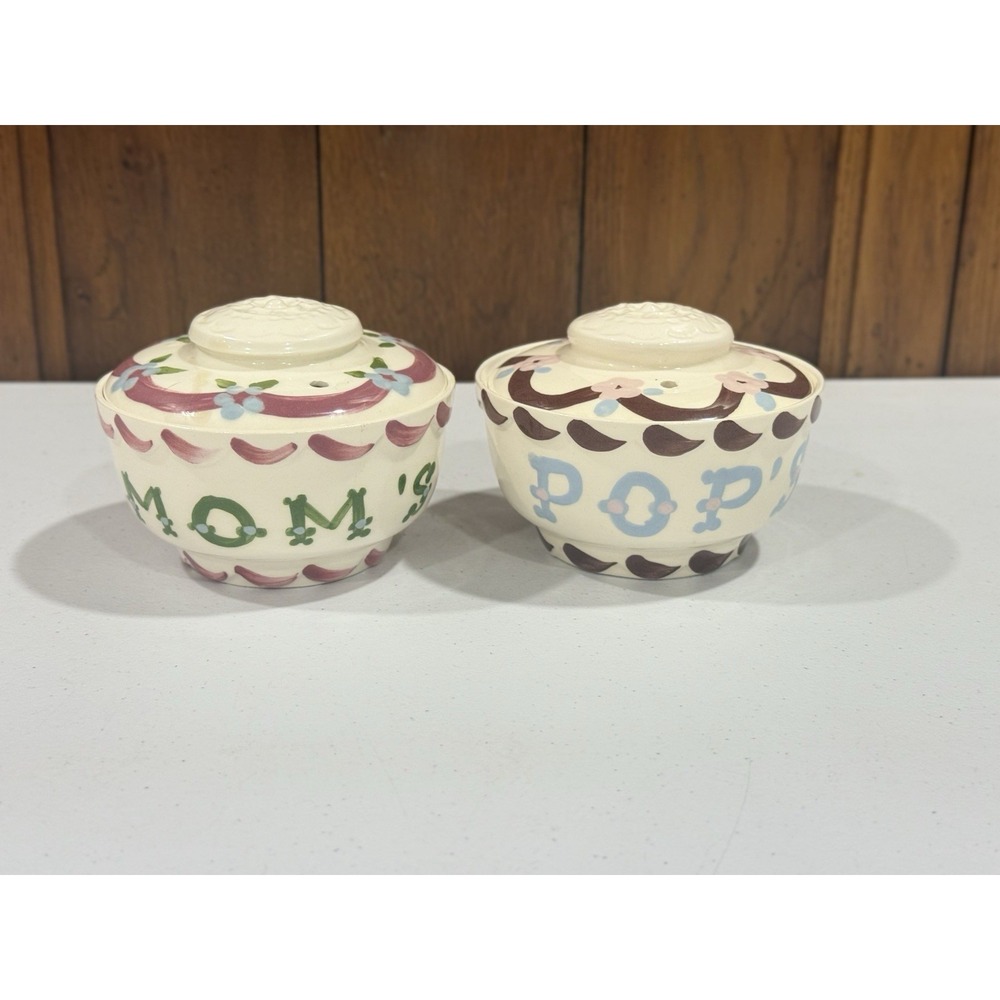 VTG Cleminsons California Pottery Pop's & Mom's False Teeth Bowl / Trinket Bowl
